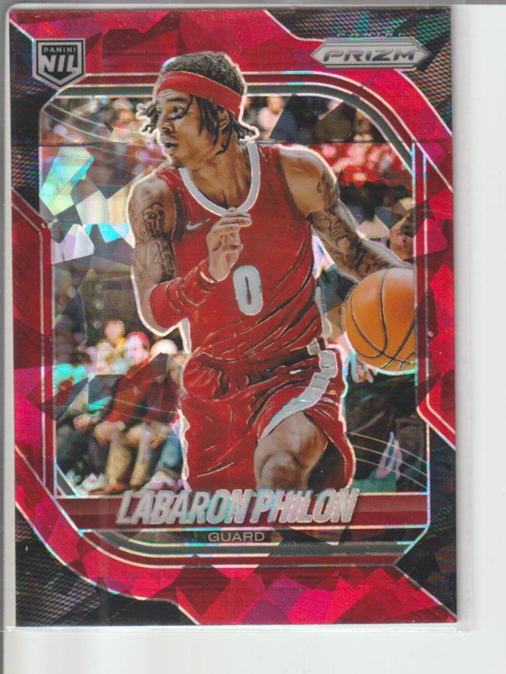 Labaron Philon 2025-26 Panini Prizm Red Ice Prizm NIL Basketball #103
